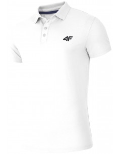 4F Koszulka polo męska L biała